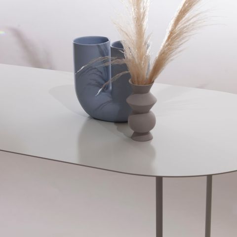 Ultra Modern Minimalist Dining Room Table Studio Table In White Steel ... intended for Minimalist Dining Table With Slim Legs